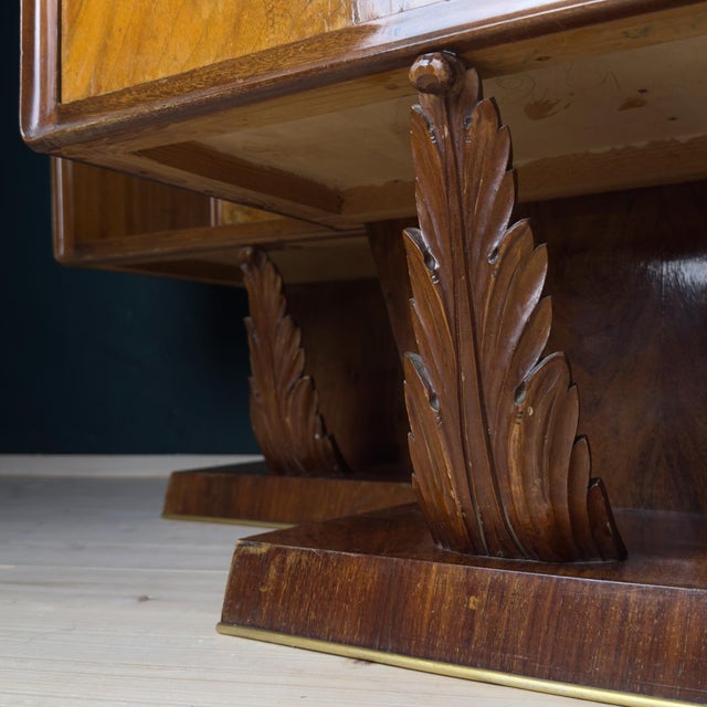 Vintage Wood Nightstands, Italy, 1950s, Set of 2 For Sale - Image 15 of 18