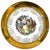 Mid 20th Century 22 Carat Crest-O-Gold Dinner Plates by Sabin - Set of 8 For Sale - Image 12 of 13