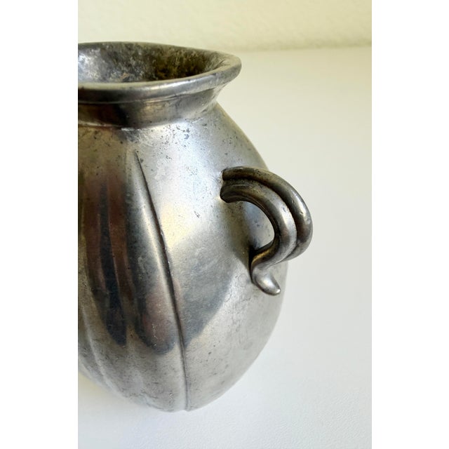 Mid-Century Modern 1930s Amphora Style Pewter Vase by Just Andersen, Model No. 1186 For Sale - Image 3 of 10