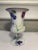 Vintage Reverse Painted Glass Vase For Sale - Image 9 of 9