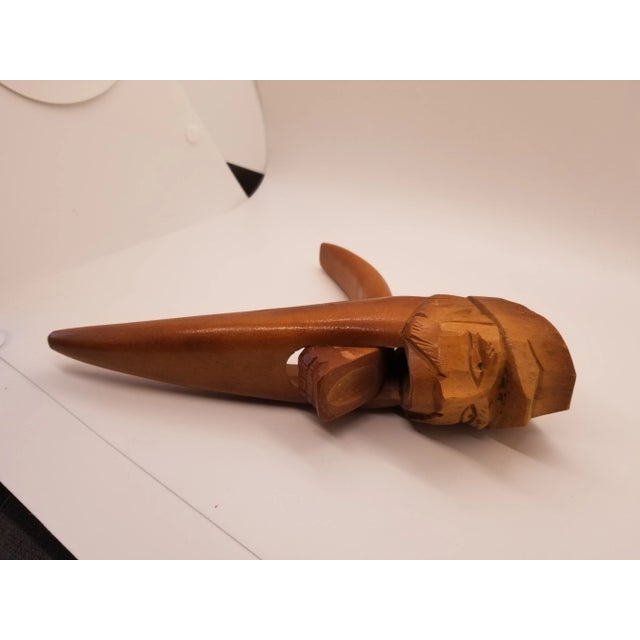 Vintage 1960s Sailor Man Wooden Nutcracker For Sale - Image 4 of 4