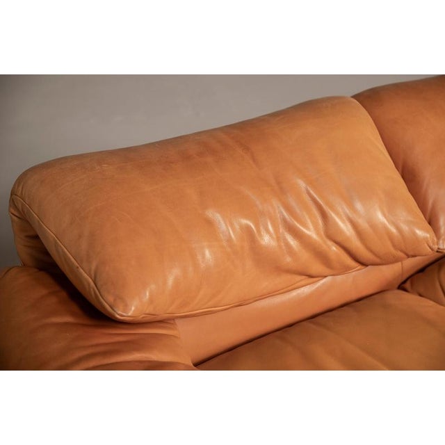 Animal Skin Maralunga 2-Seater Sofa by Vico Magistretti for Cassina, 1990s For Sale - Image 7 of 18