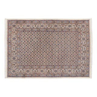 Hand-Knotted Middle Eastern Moud Rug For Sale
