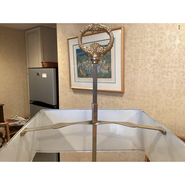 1950s French Vintage Tole Lamp For Sale - Image 5 of 9