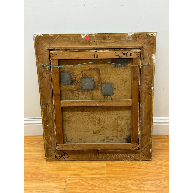 19th Century Nicolas Rousseau 19th Century Landscape Trail With Figures by River For Sale - Image 5 of 5