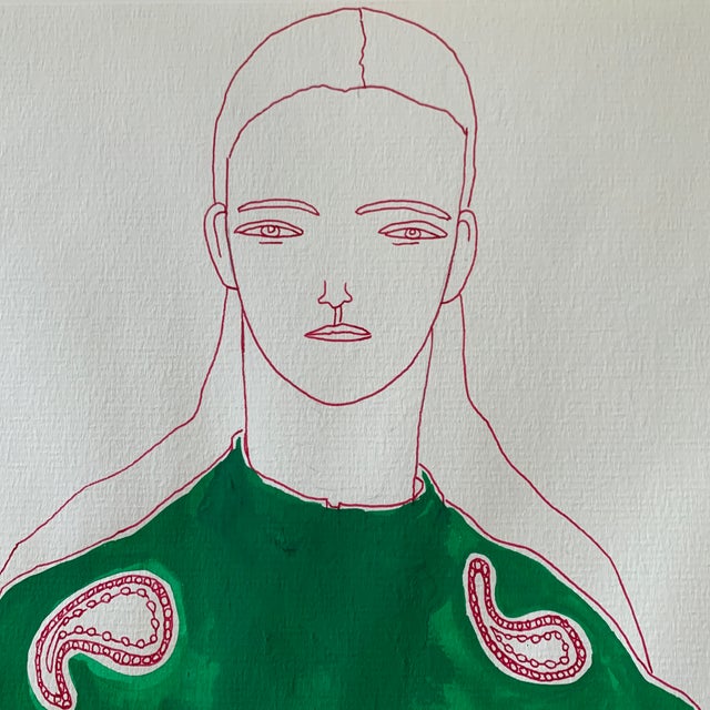 Signed Fashion Art by Frida Wanneberger Illustration For Sale - Image 11 of 13