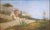 A charming antique oil on canvas capturing a classic view of the Bay of Naples. The composition beautifully combines...