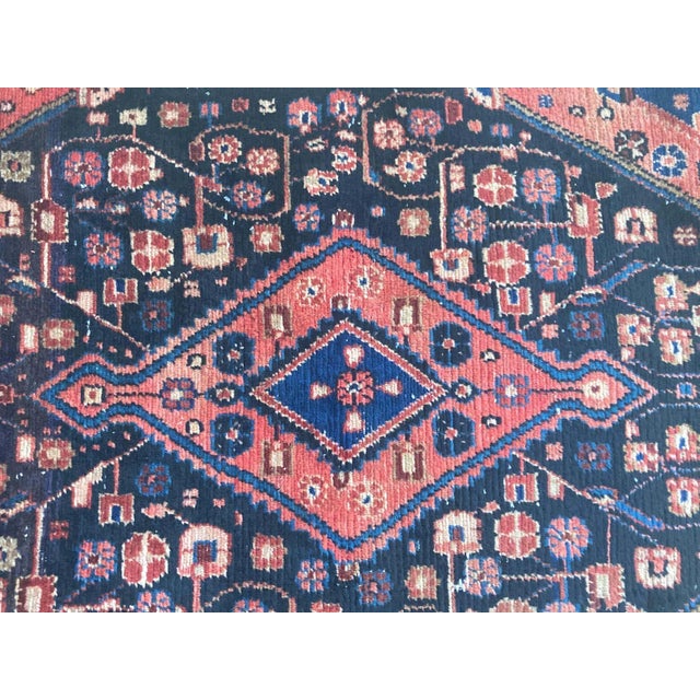 Antique Hand-Knotted Turkish Rug, Wool Floral Design, 1940 For Sale - Image 13 of 16