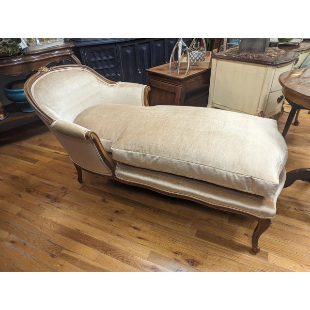 Wood 1970s French Chaise Lounge For Sale - Image 7 of 7