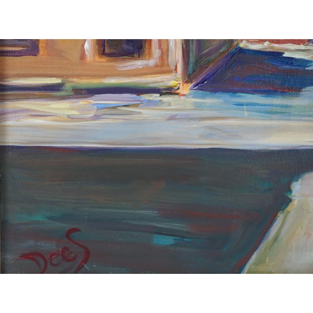 Modern 1980s Modernist Pacific Grove Landscape Painting by Deitra "Dee" Hahn Steiner, Framed For Sale - Image 3 of 5