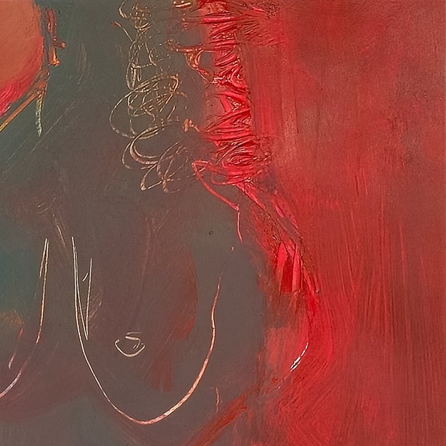 1980s Lady in Red - Virginia Cohn Parkum, C. 1980s For Sale - Image 5 of 8