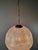 Metal Art Deco Paris Street Lamp Style Prismatic Glass Globe Pendant Chandelier For Sale - Image 7 of 11
