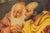 Textile Classical Christian Antique Framed Oil Painting Religious Scene Jesus in Temple Home Wall Decor For Sale - Image 7 of 16