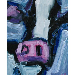 Modern Oil Painting Abstract Cow For Sale