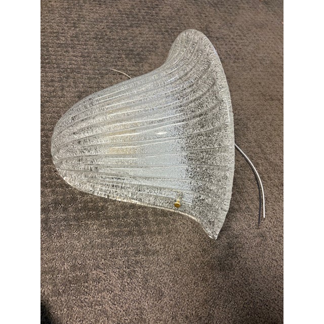 Glass Bavovier & Toso Style Murano Sconce For Sale - Image 7 of 9