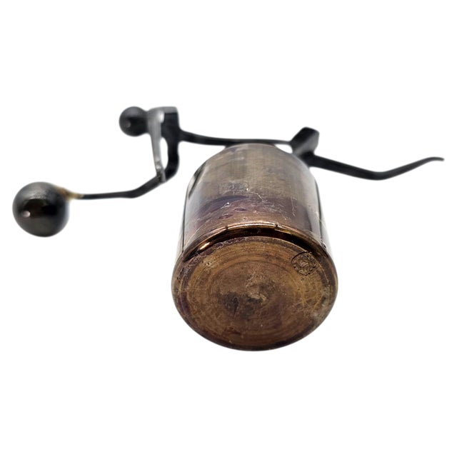 1970s Brutalist Nail Art Bowler Balancing Sculpture – Mid-Century Studio Metal For Sale - Image 11 of 11
