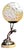 French Art Deco Chrome Figural Dancer Lamp with Opaline Glass Globe, 1930s For Sale