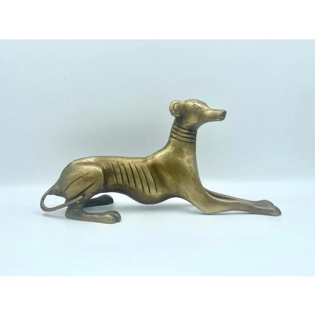 Greyhounds or Whippets in Brass, 1960s, Set of 3 For Sale - Image 3 of 13