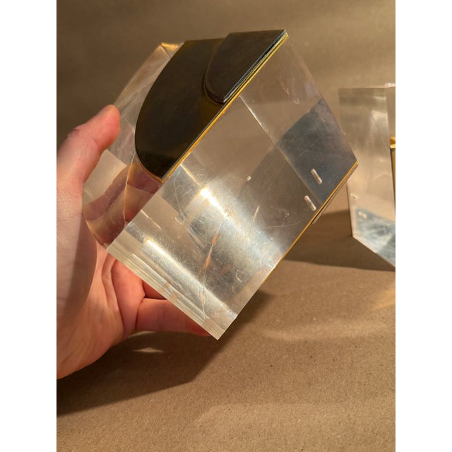 Gabriella Crespi 1970s Gabriella Crespi for Dior Attributed Book Ends Pair For Sale - Image 4 of 5