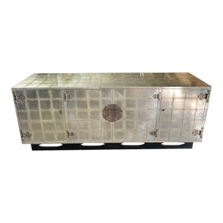 Large Italian Silver Gilt Credenza For Sale