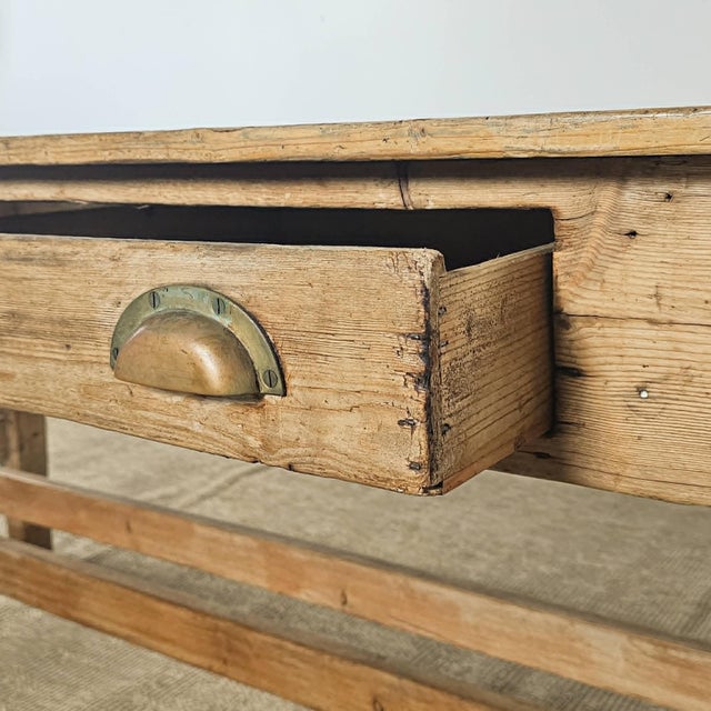 Antique Irish Pine Farmhouse Table | Circa 1870 For Sale - Image 9 of 13