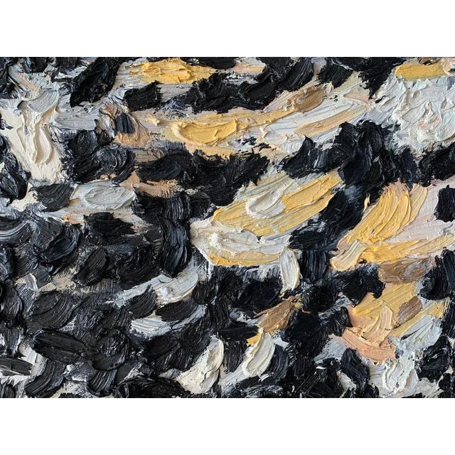 Contemporary "Just Before Sunrise" Contemporary Abstract Expressionist Oil Painting by Monica Shulman For Sale - Image 3 of 8