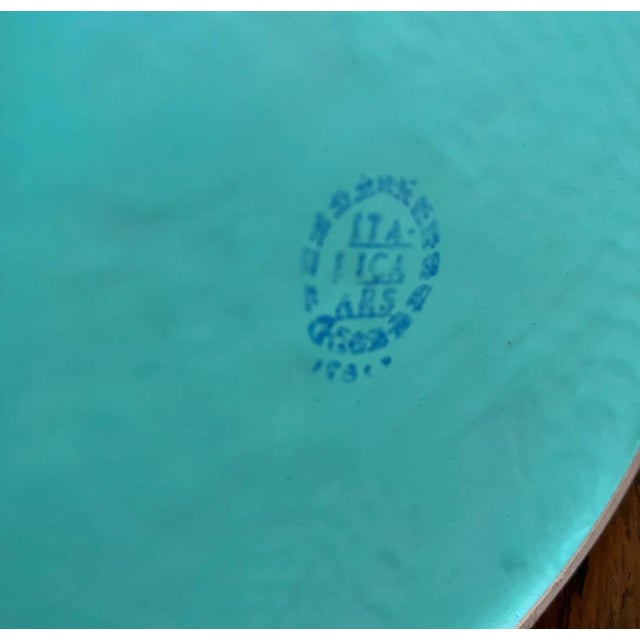 Aqua Green Vases from Italica Ars Firenza, 1950s, Set of 3 For Sale - Image 3 of 6