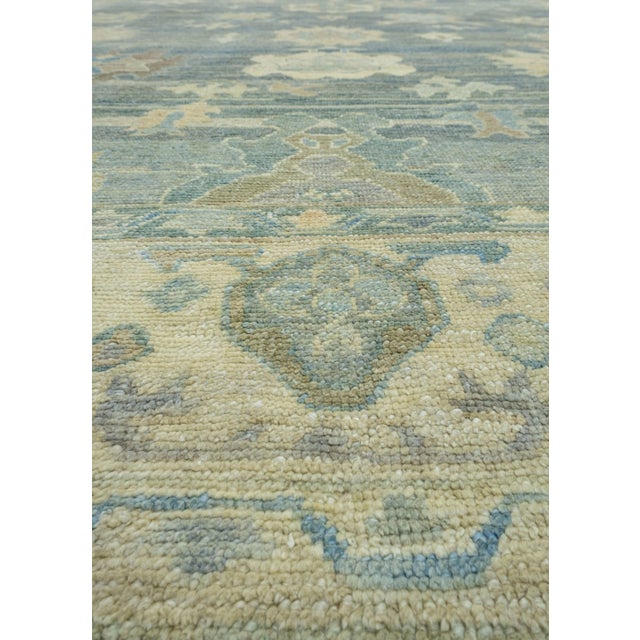 Early 21st Century Turkish Oushak Rug 12'6" x 16'10" #18508 For Sale - Image 5 of 8