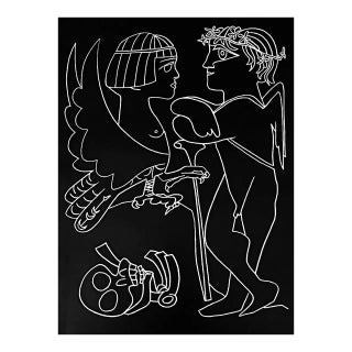 1975 Francoise Gilot Lithograph Paloma Sphynx For Sale