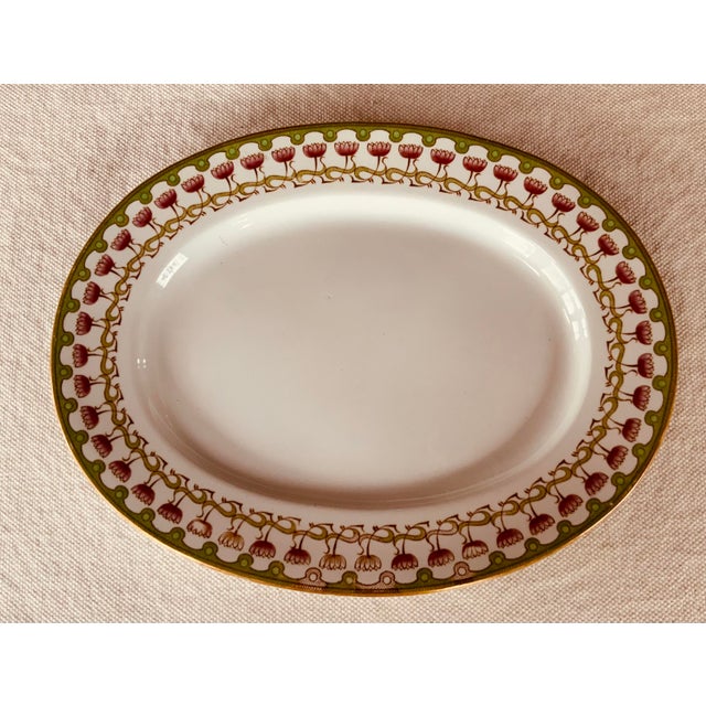 Early 20th Century Magnificent Royal Worcester Grainger Platter - Egyptian Lotus Pattern (1889-1903) For Sale - Image 5 of 15