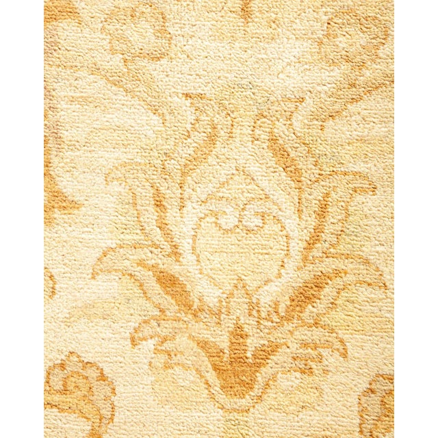 Contemporary Vintage Traditional Hand Knotted Wool Area Rug, Ivory - 6'2" X 9'3" For Sale - Image 3 of 9