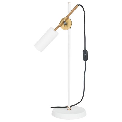 Metal Stav White Table Lamp by Johan Carpner for Konsthantverk For Sale - Image 7 of 7