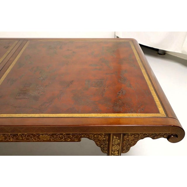 Drexel Heritage Hollywood Regency Chinoiserie Extension Dining Table, Circa 1970 For Sale In West Palm - Image 6 of 18