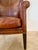 Dessin Fournir Crocodile Embossed Leather Wingback Statement Chair For Sale - Image 9 of 11