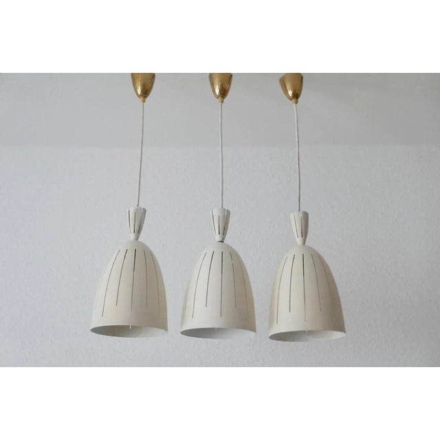 Mid-Century Diabolo Pendant Lamps, 1950s, Set of 3 For Sale - Image 4 of 18