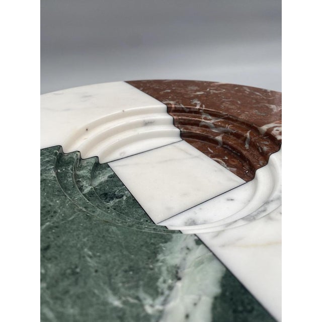 Carrara Marble Plate from Up & Up, Italy, 1970s For Sale - Image 6 of 14