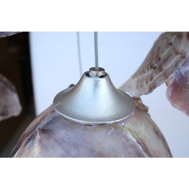 Currey & Company Currey & Company Catrice 15 Light Linear Pendant With Shell Shades For Sale - Image 4 of 11