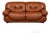1970s Brown Leather Sapporo Loveseat Sofa by Mario Marenco For Sale