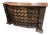 1940s Mexican Colonial Style Rustic Bar With Iron Strapwork & Carved Columns For Sale