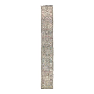 Vintage Zemmour Moroccan Kilim Rug, 03'04 X 23'06 For Sale