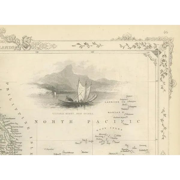 Antique Map of the Malay Archipelago, 1851 For Sale - Image 6 of 7