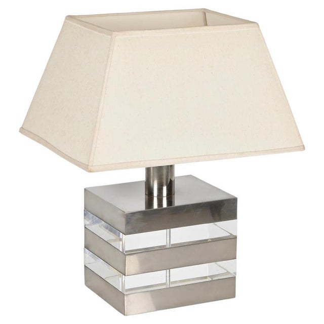 Mid-Century Table Lamp in Acrylic Glass and Steel, Italy, 1970s For Sale - Image 18 of 18