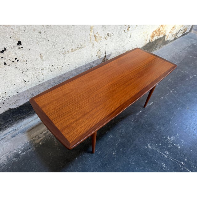 Brown Swedish Mid-Century Modern Teak Coffee Table For Sale - Image 8 of 12