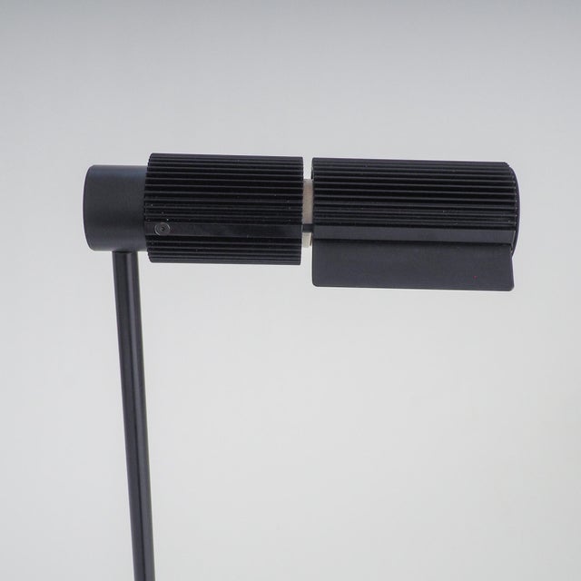 1960s Black Haloprofil 878HR Floor Lamp by Viktor Frauenknecht for Swiss Lamps, 1960s For Sale - Image 5 of 8