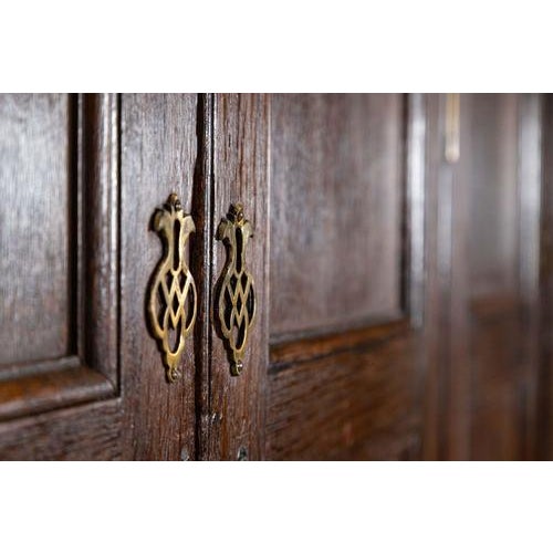 Georgian English Monumental Breakfront Oak Housekeepers Cupboard, 1800s For Sale - Image 13 of 18