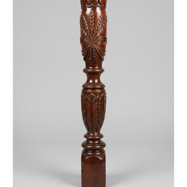 English 1980s Ethan Allen Georgian Court Queen Four Post Bed For Sale - Image 3 of 6