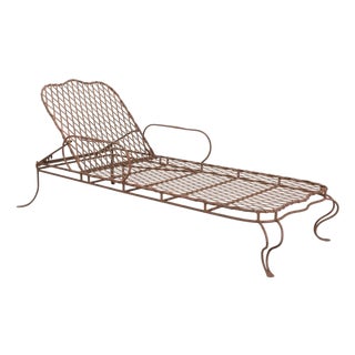 Rose Tarlow Melrose House Twig Iron Garden Chaise Lounge For Sale