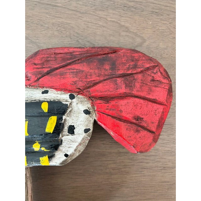 Mid 20th Century Whimsical Vintage Guatemalan Rooster Folk Art Sculpture For Sale - Image 5 of 10