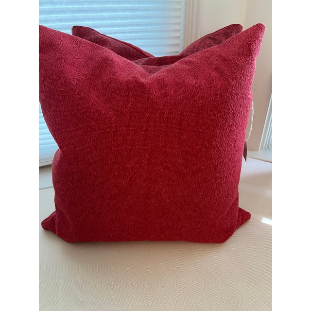 Abstract Performance Pillows Set of 2 For Sale - Image 3 of 6