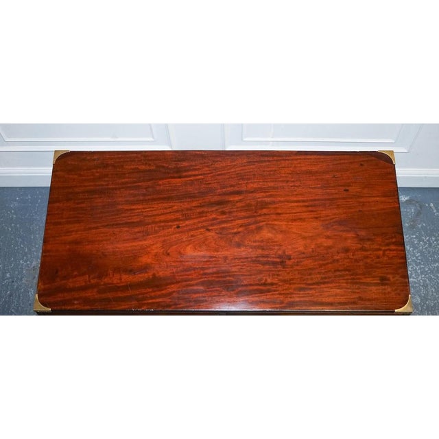 Victorian Military Campaign Chest of Graduated Drawers For Sale - Image 13 of 18